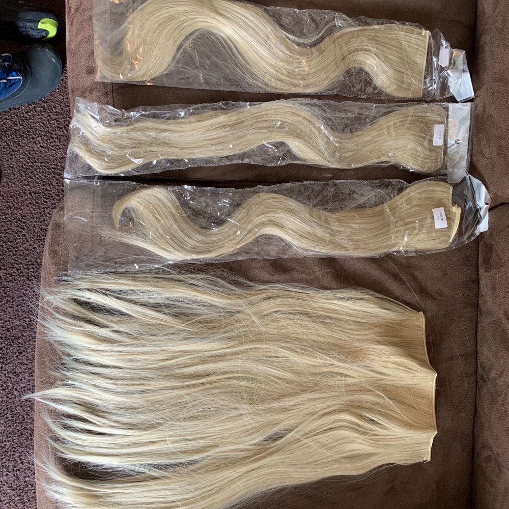 Blonde Hair Extensions - 4 $85 for all or $25 each